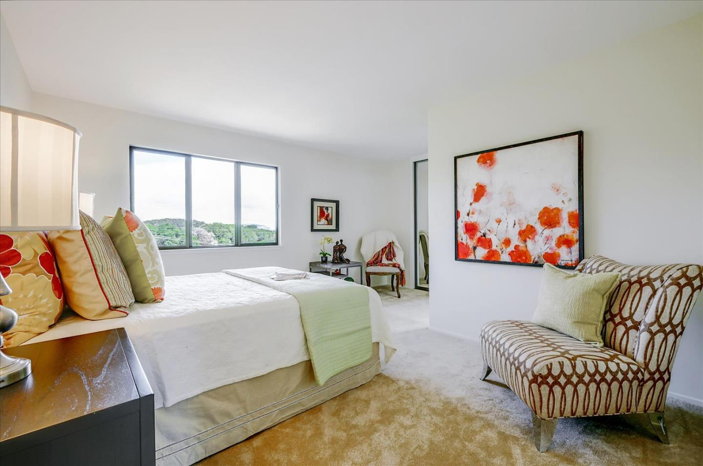 1092 Crestview Drive Millbrae, CA 94030 - Photo 16 of 34 a bedroom with furniture and a couch