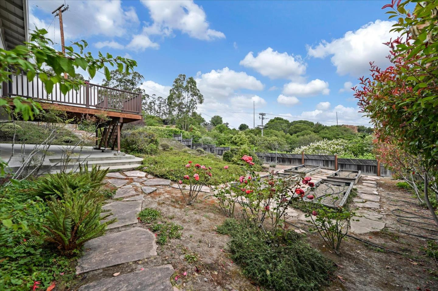 1092 Crestview Drive Millbrae, CA 94030 - Photo 33 of 34 a view of a garden with flowers