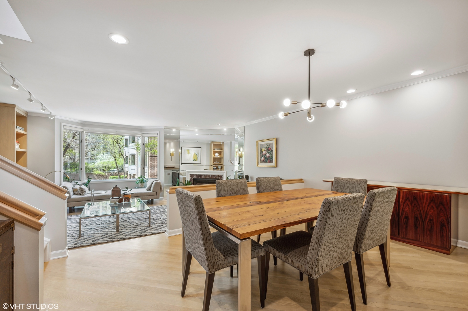 55 West Goethe Street, Unit 1251 Chicago, IL 60610 - Photo 12 of 28 a view of a dining room with furniture window and outside view