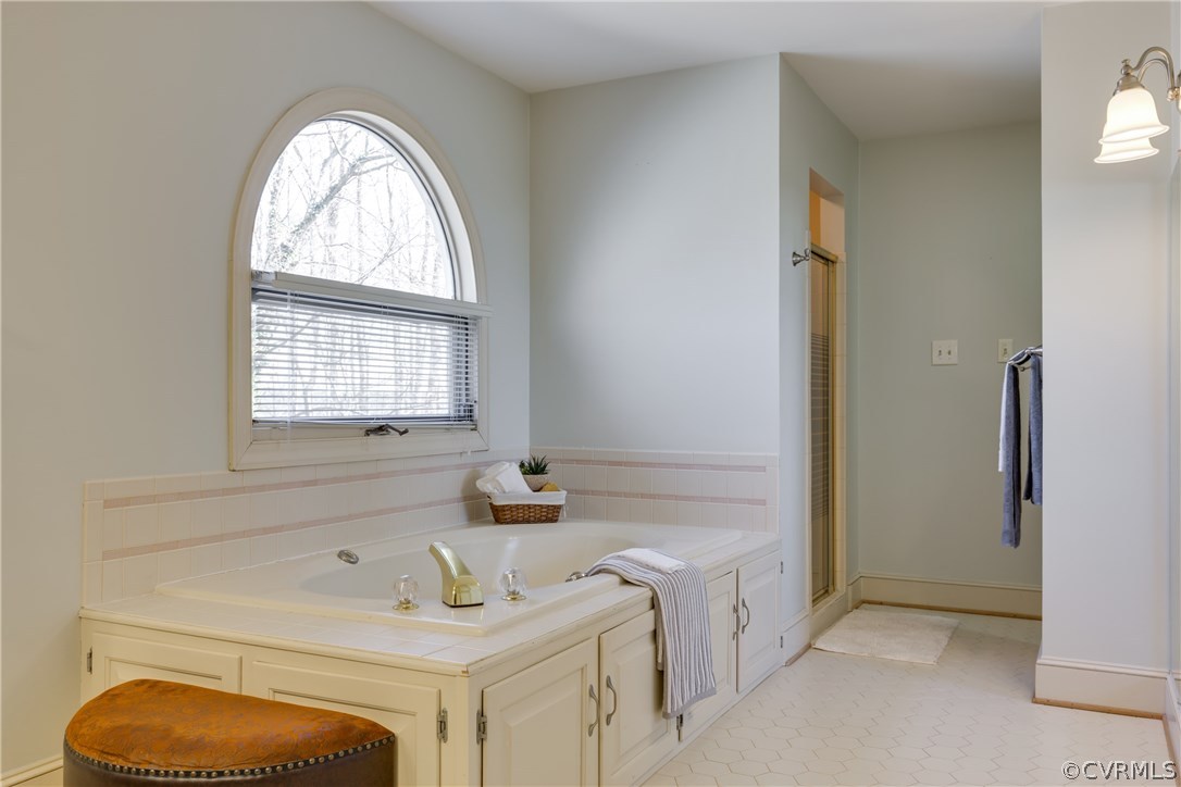 13806 Beechwood Point Road Midlothian, VA 23112 - Photo 33 of 48 a bathroom with a sink a toilet and a tub