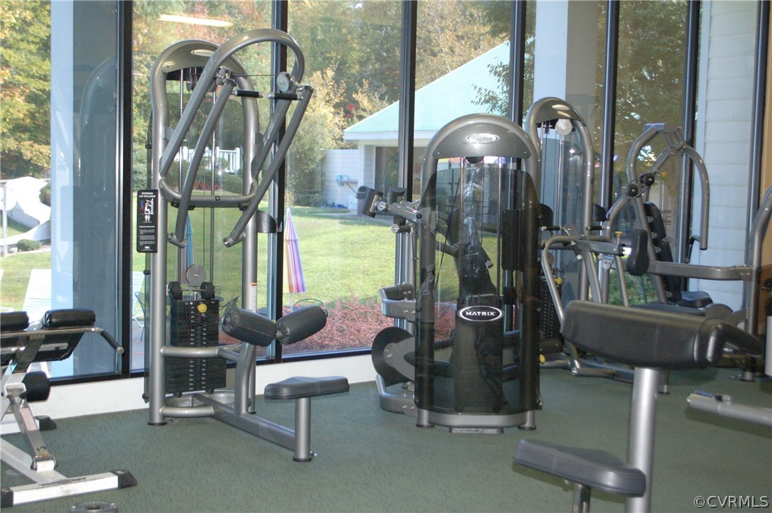 13806 Beechwood Point Road Midlothian, VA 23112 - Photo 46 of 48 a room with gym equipment