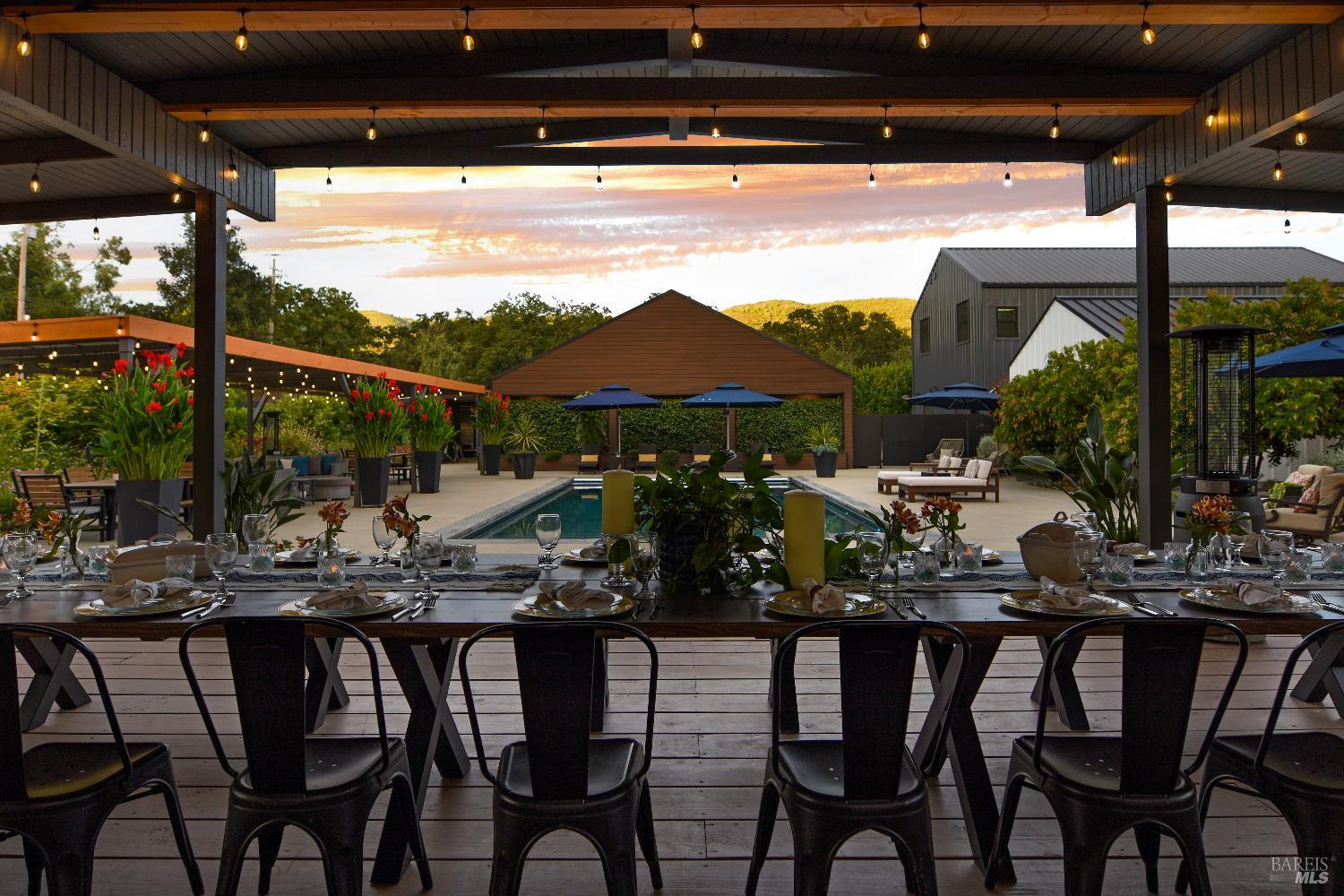 85 Trinity Road Glen Ellen, CA 95442 - Photo 59 of 62 a view of an chairs and table in patio
