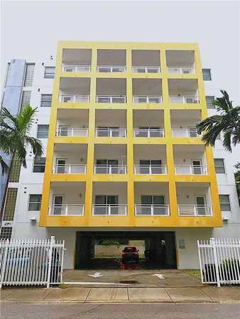 a front view of a building with a window