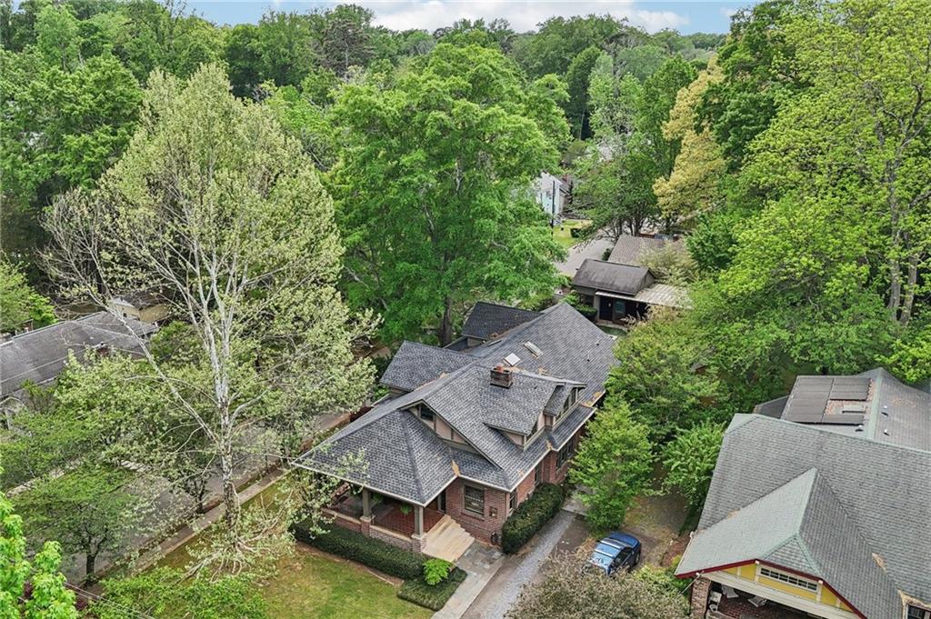 429 Adams Street Decatur, GA 30030 - Photo 59 of 100 an aerial view of a house with a yard