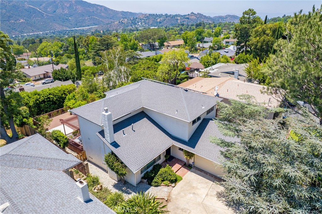 3404 Markridge Road La Crescenta, CA 91214 - Photo 55 of 67 Overhead view looking toward Verdugo Mountains, hills of Tujunga and beyond.