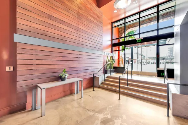 a view of a terrace with sitting area