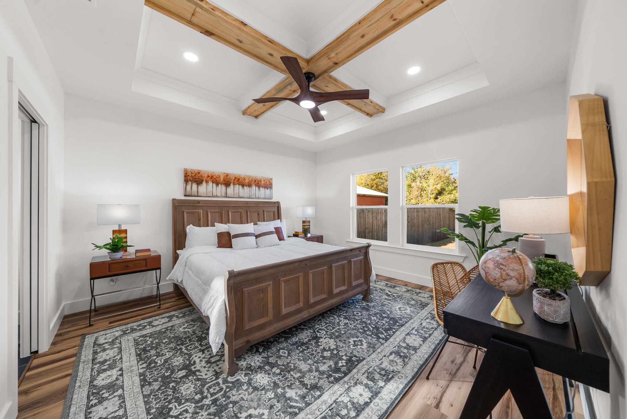 1831 McKenzie Road Southport, FL 32409 - Photo 13 of 48 a bed room with a bed and a chandelier