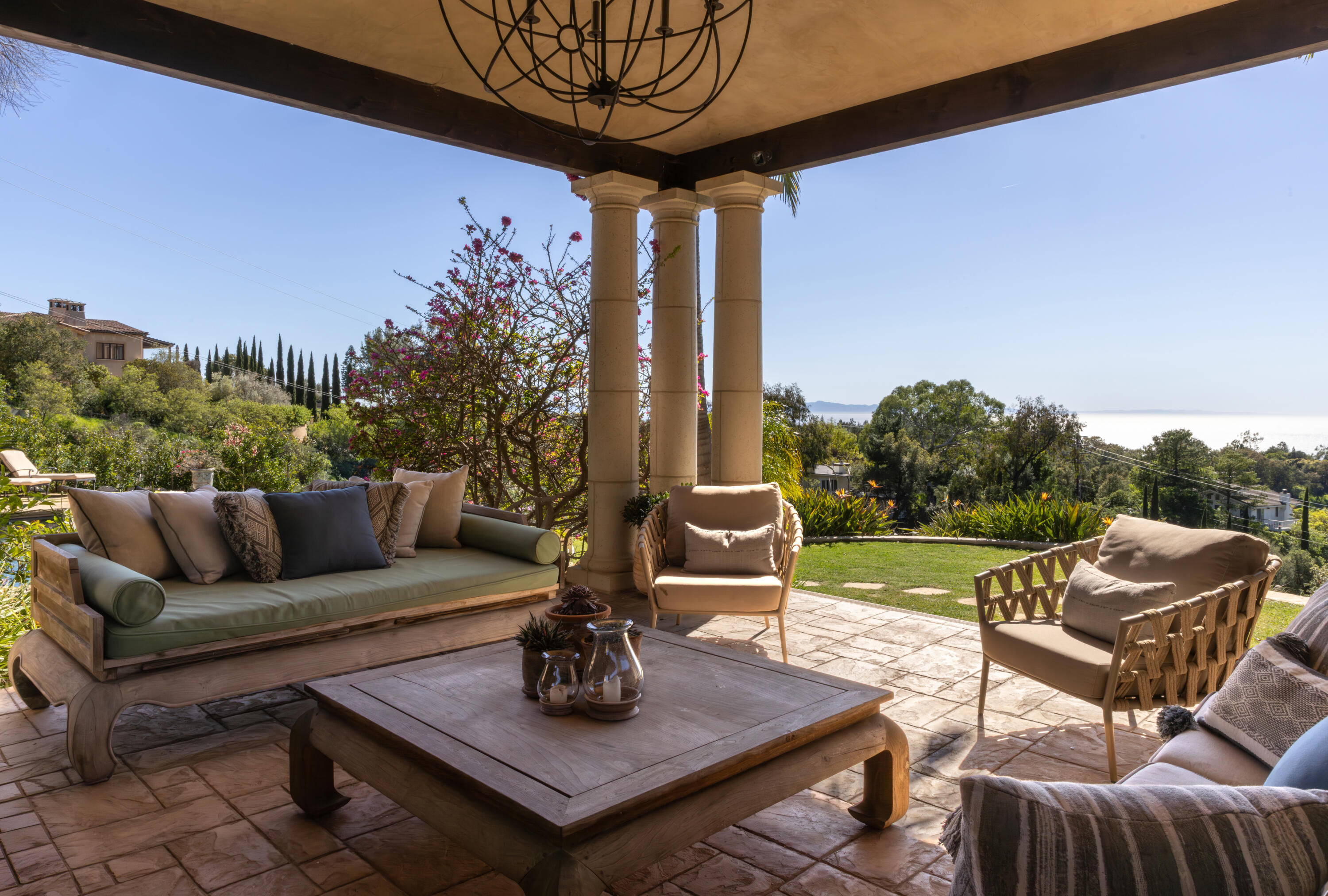 3091 Hidden Valley Lane Montecito, CA 93108 - Photo 21 of 62 a view of a couches in the patio