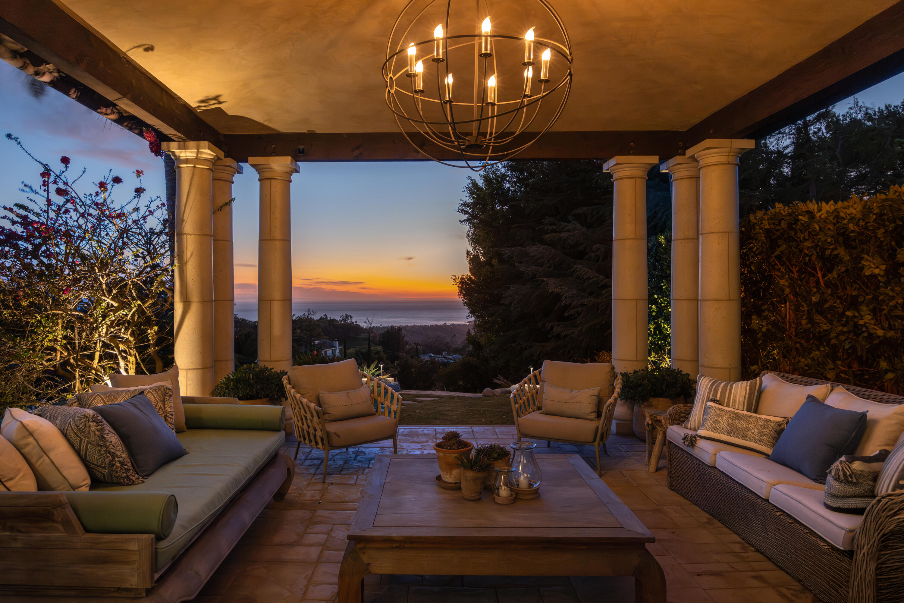 3091 Hidden Valley Lane Montecito, CA 93108 - Photo 61 of 62 a outdoor living space with furniture and garden view