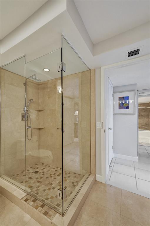 936 Intracoastal Drive, Unit 12C Fort Lauderdale, FL 33304 - Photo 34 of 65 a bathroom with a shower and a sink