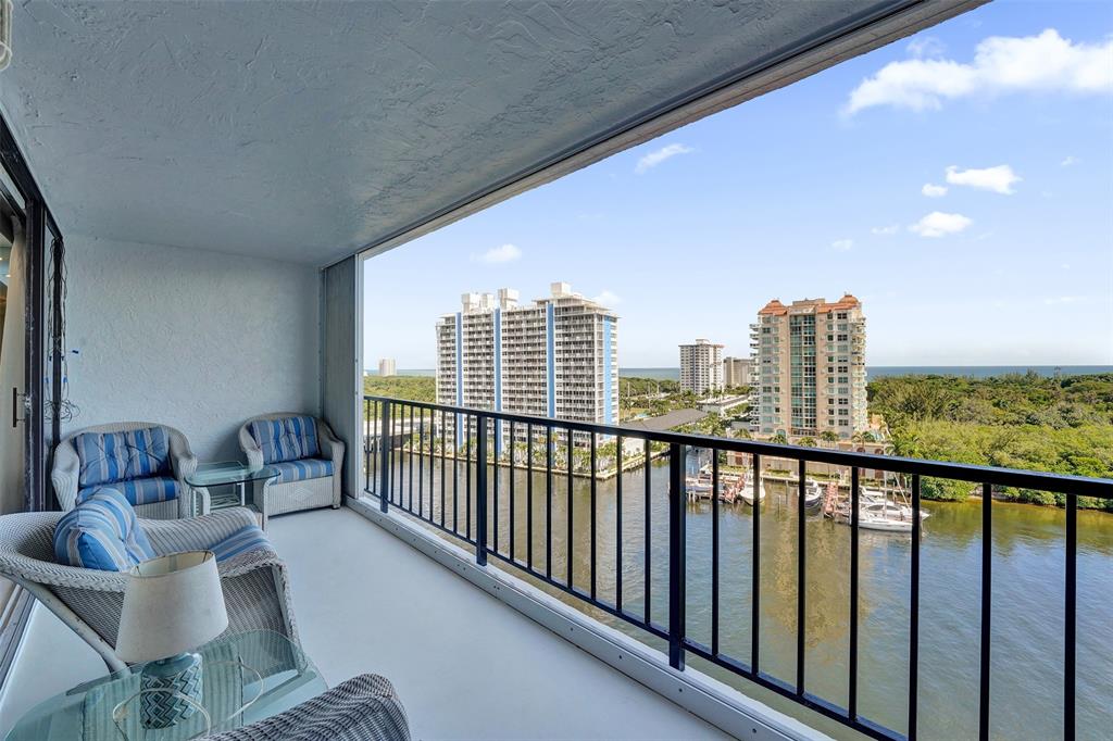 936 Intracoastal Drive, Unit 12C Fort Lauderdale, FL 33304 - Photo 51 of 65 a view of a balcony with furniture