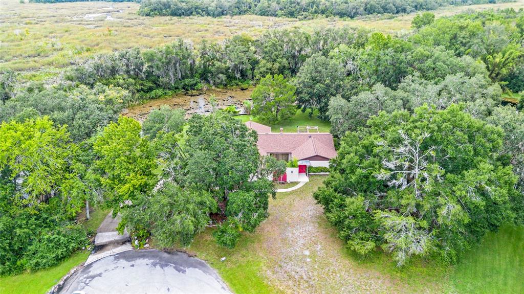 53 North Archwood Drive Inverness, FL 34450 - Photo 8 of 81 an aerial view of a house with a yard and lake view