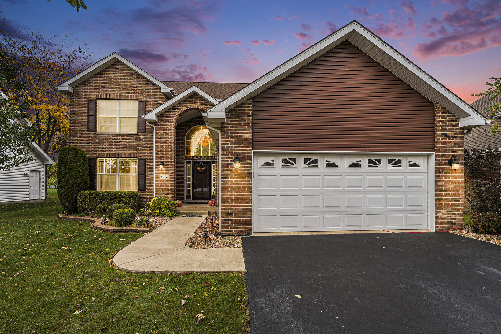 257 Pine Street Beecher, IL 60401 - Photo 2 of 31 a front view of a house with garden