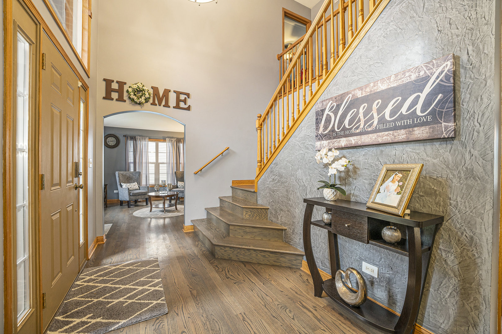257 Pine Street Beecher, IL 60401 - Photo 9 of 31 a view of entryway and hall with wooden floor