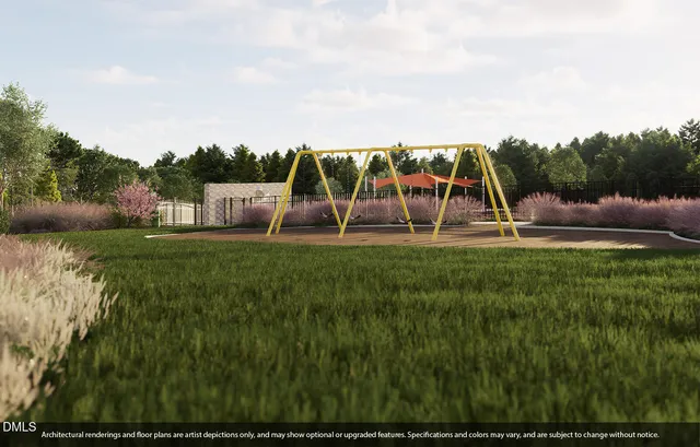 a front view of residential houses with yard