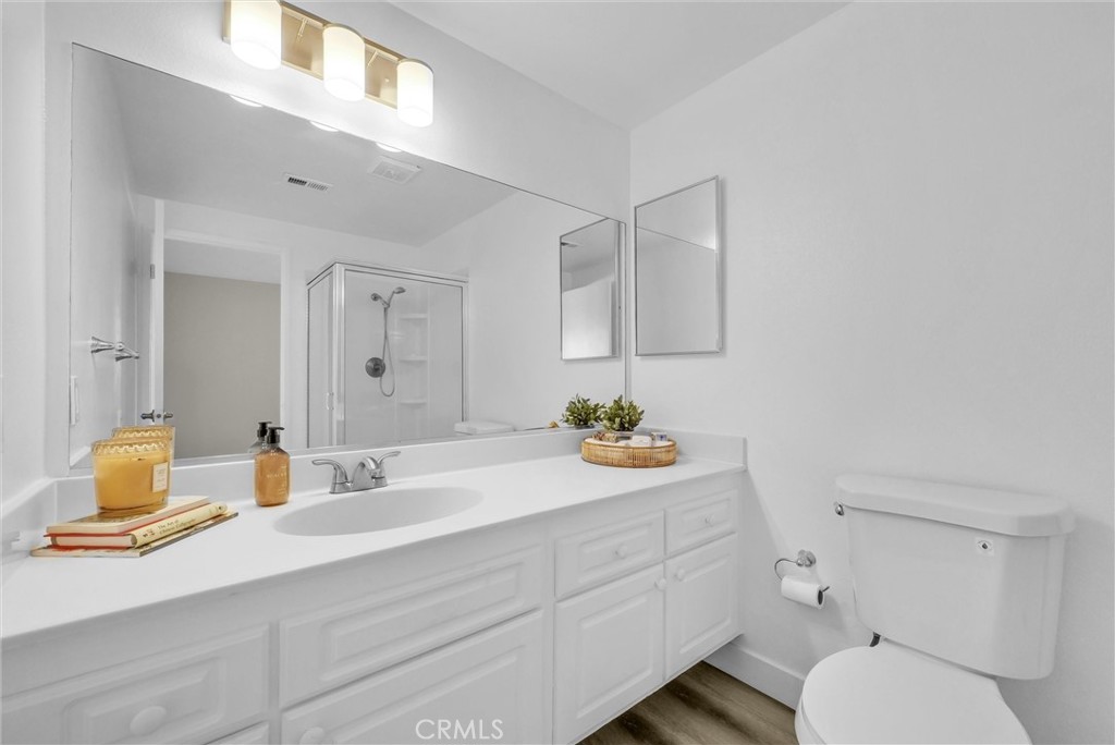 16040 Leffingwell Road, Unit 30 Whittier, CA 90603 - Photo 19 of 25 Primary bath with shower and ample counter space