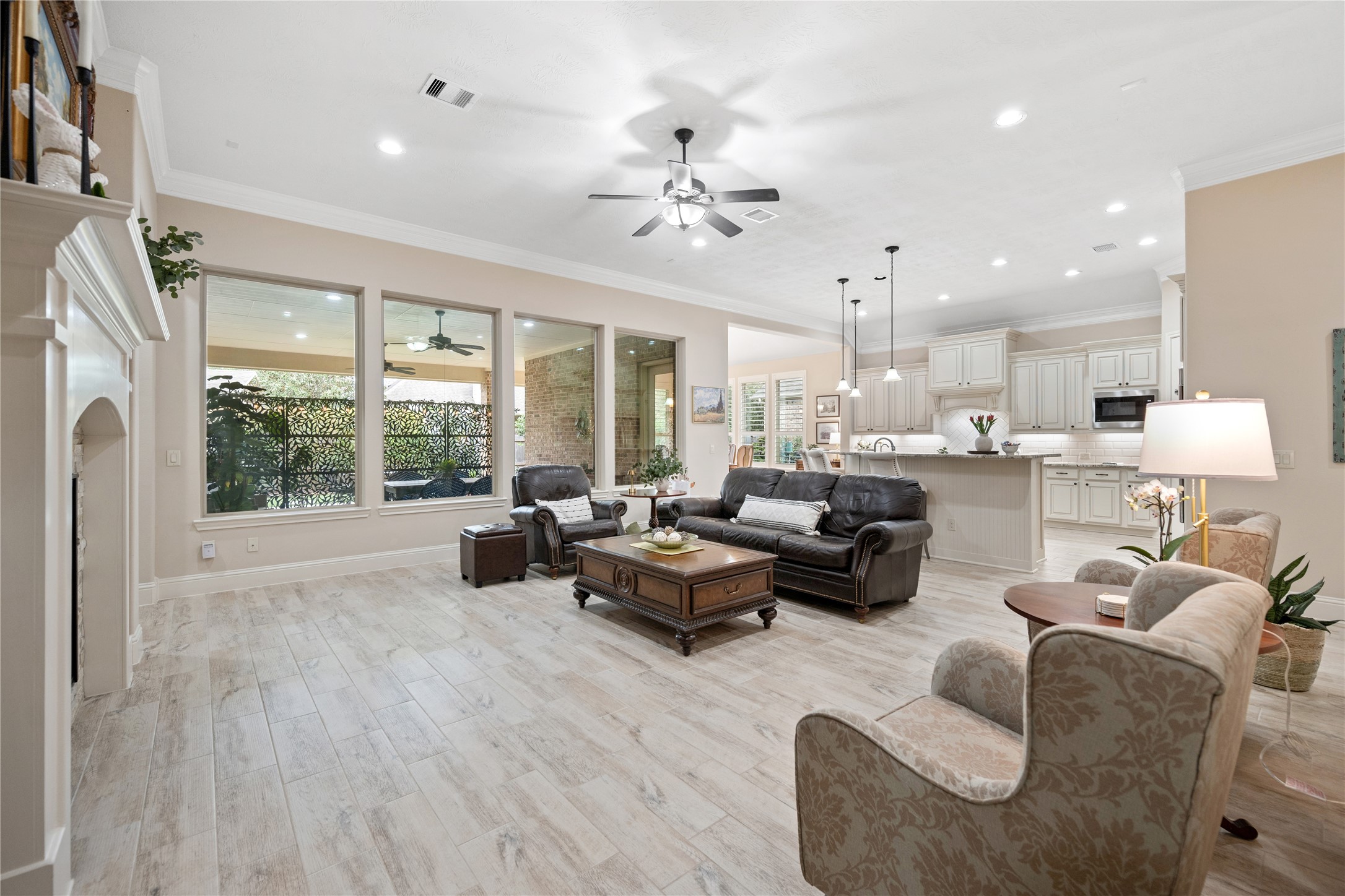 19911 Cullen Ridge Drive Porter, TX 77365 - Photo 11 of 42 a living room with furniture and a large window