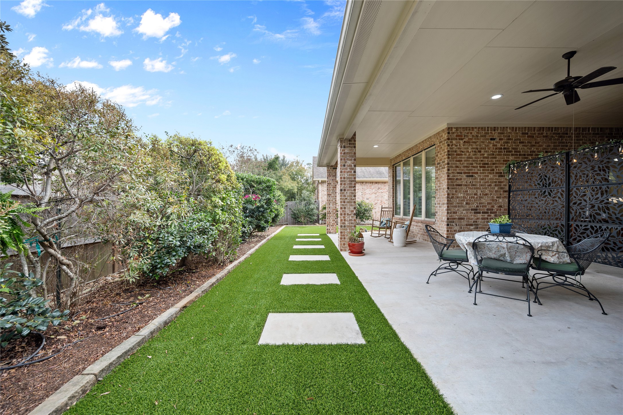 19911 Cullen Ridge Drive Porter, TX 77365 - Photo 37 of 42 a view of swimming pool with a backyard and couches