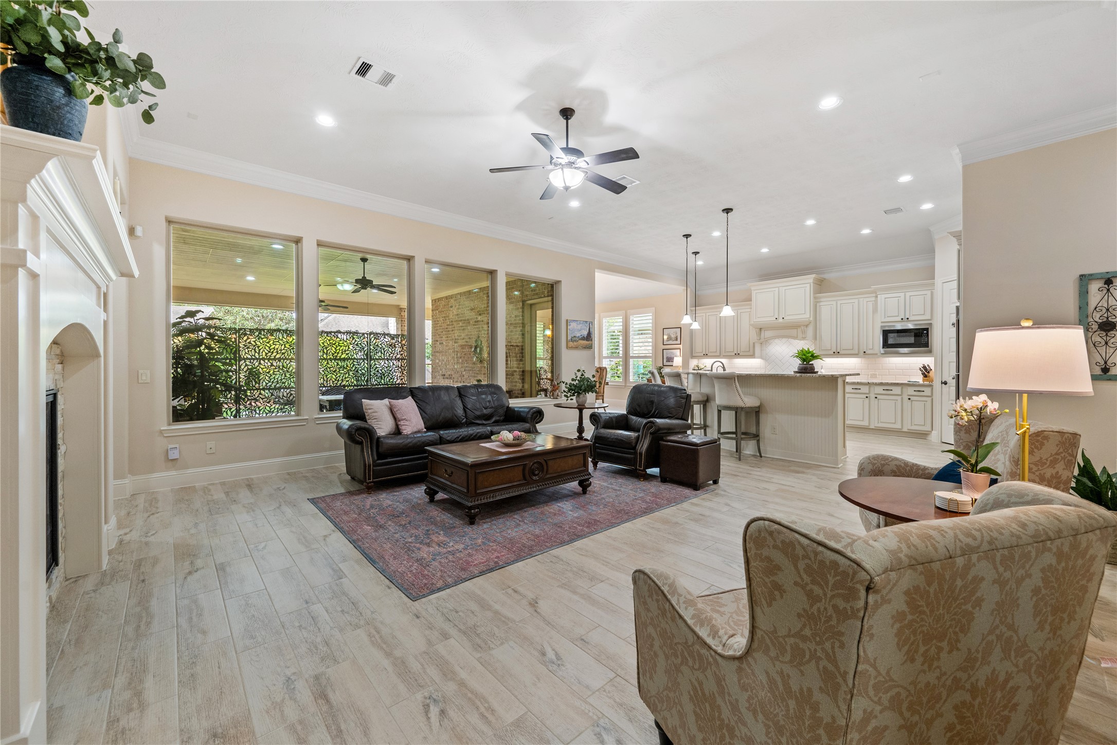 19911 Cullen Ridge Drive Porter, TX 77365 - Photo 7 of 42 a living room with furniture and a large window