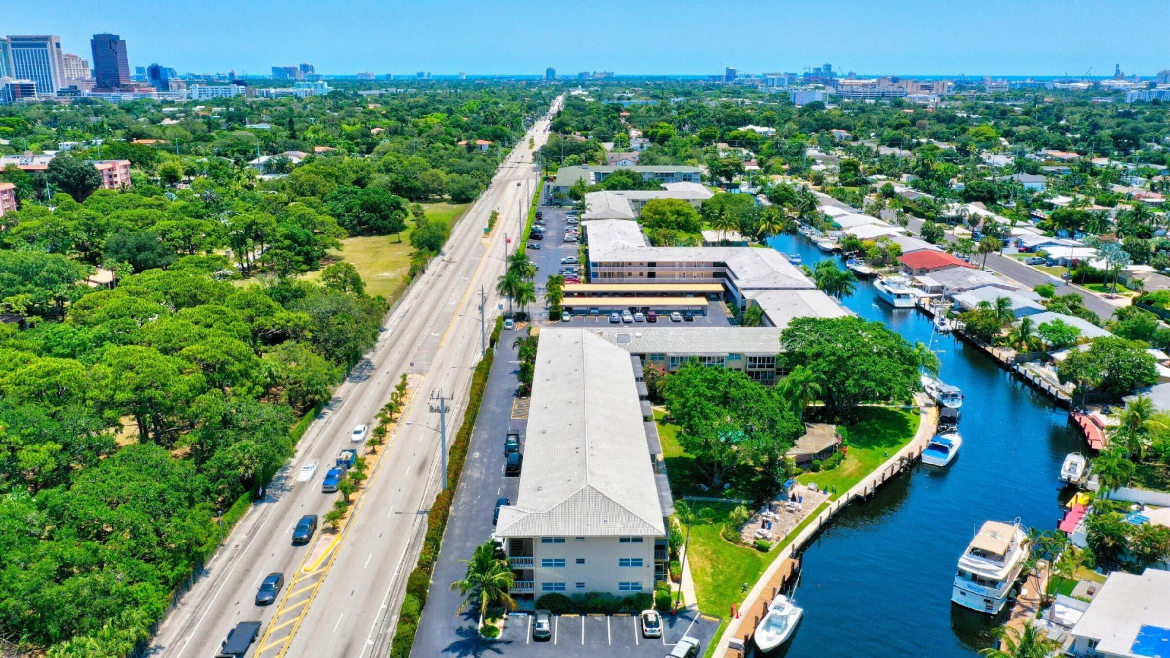an aerial view of multiple house