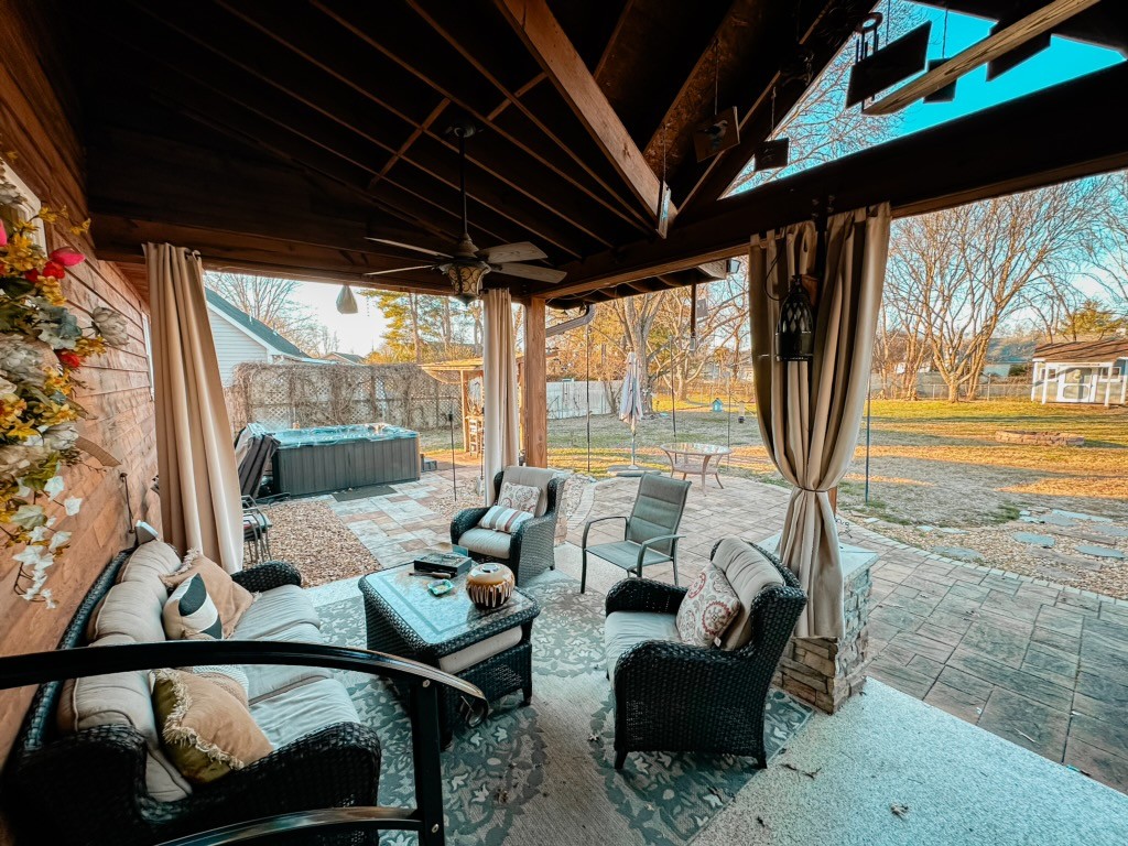 5124 East Calgary Murfreesboro, TN 37129 - Photo 23 of 32 a outdoor living space with furniture and garden view