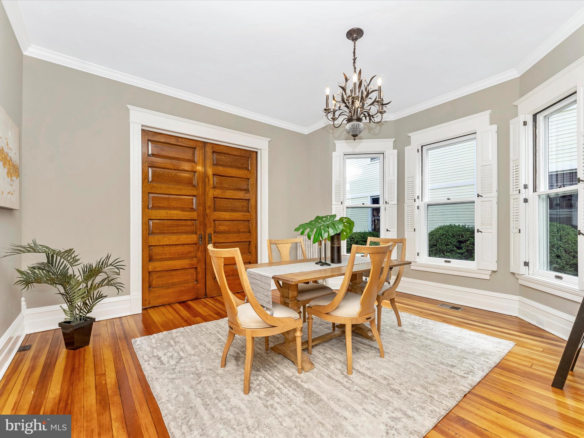 18 Clarke Place Frederick, MD 21701 - Photo 16 of 74 a view of a dining room with furniture window and wooden floor