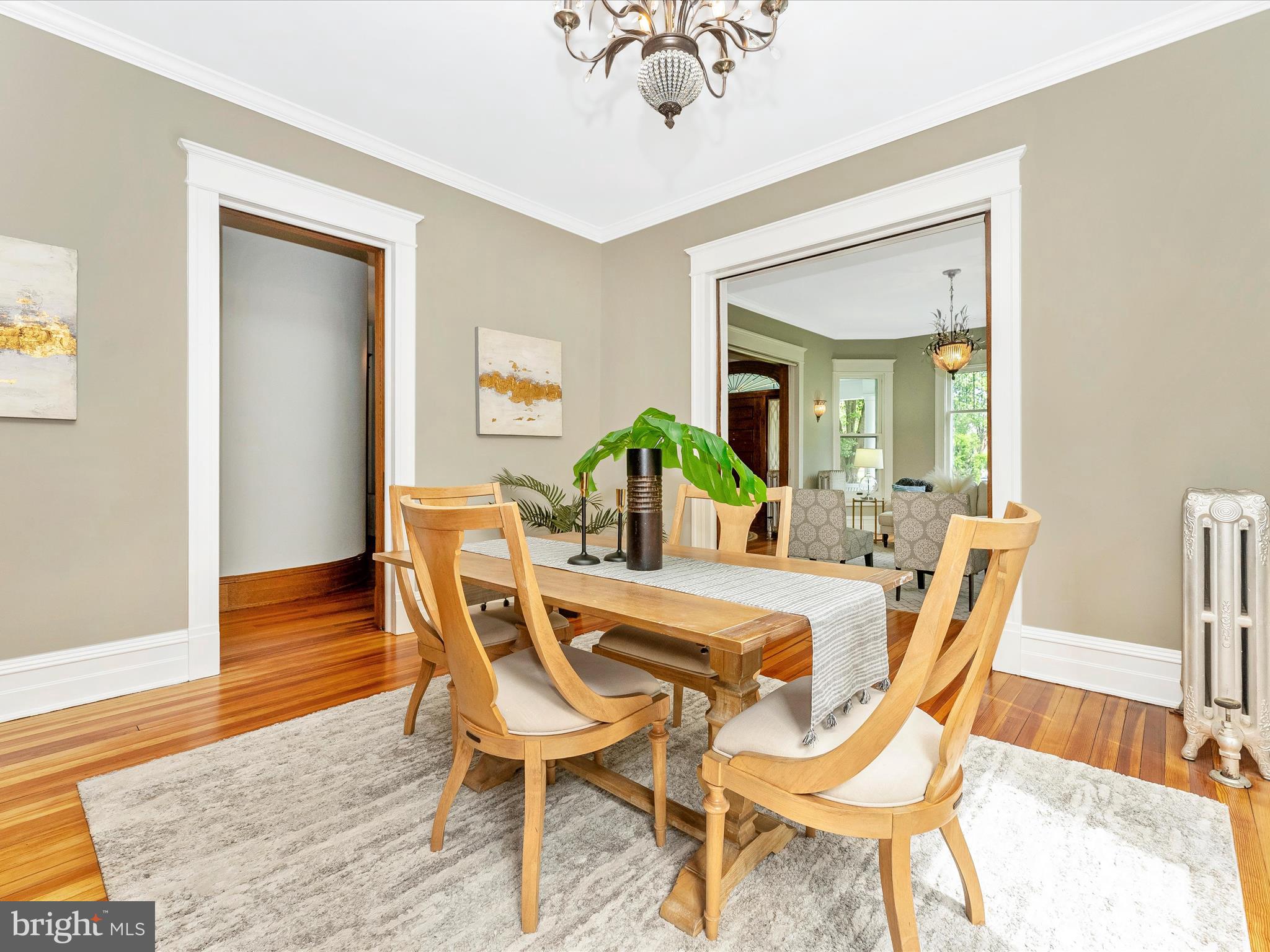 18 Clarke Place Frederick, MD 21701 - Photo 18 of 74 a view of a dining room with furniture and wooden floor