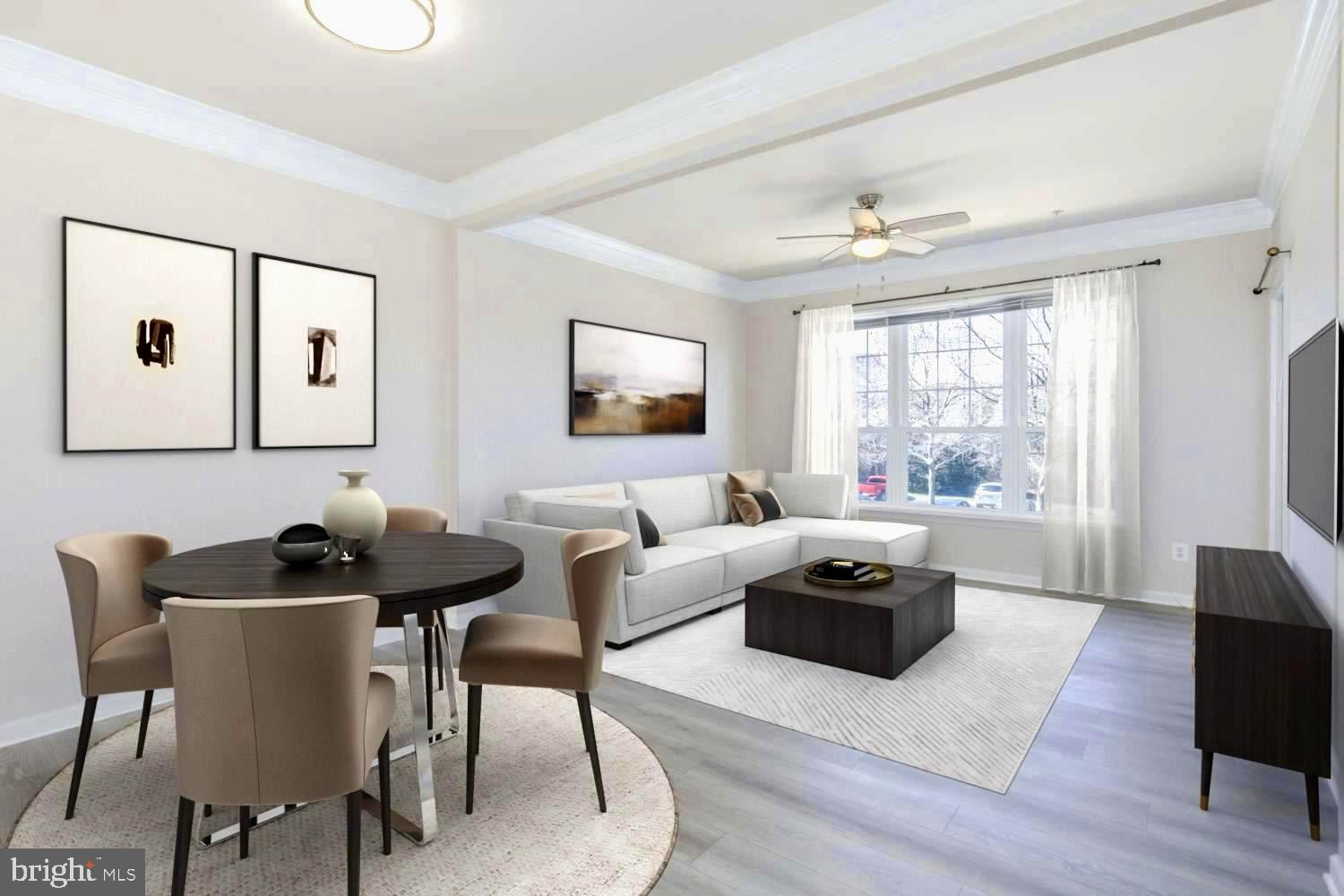 1530 Spring Gate Dr., Unit 9213 McLean, VA 22102 - Photo 2 of 24 a living room with furniture and a large window