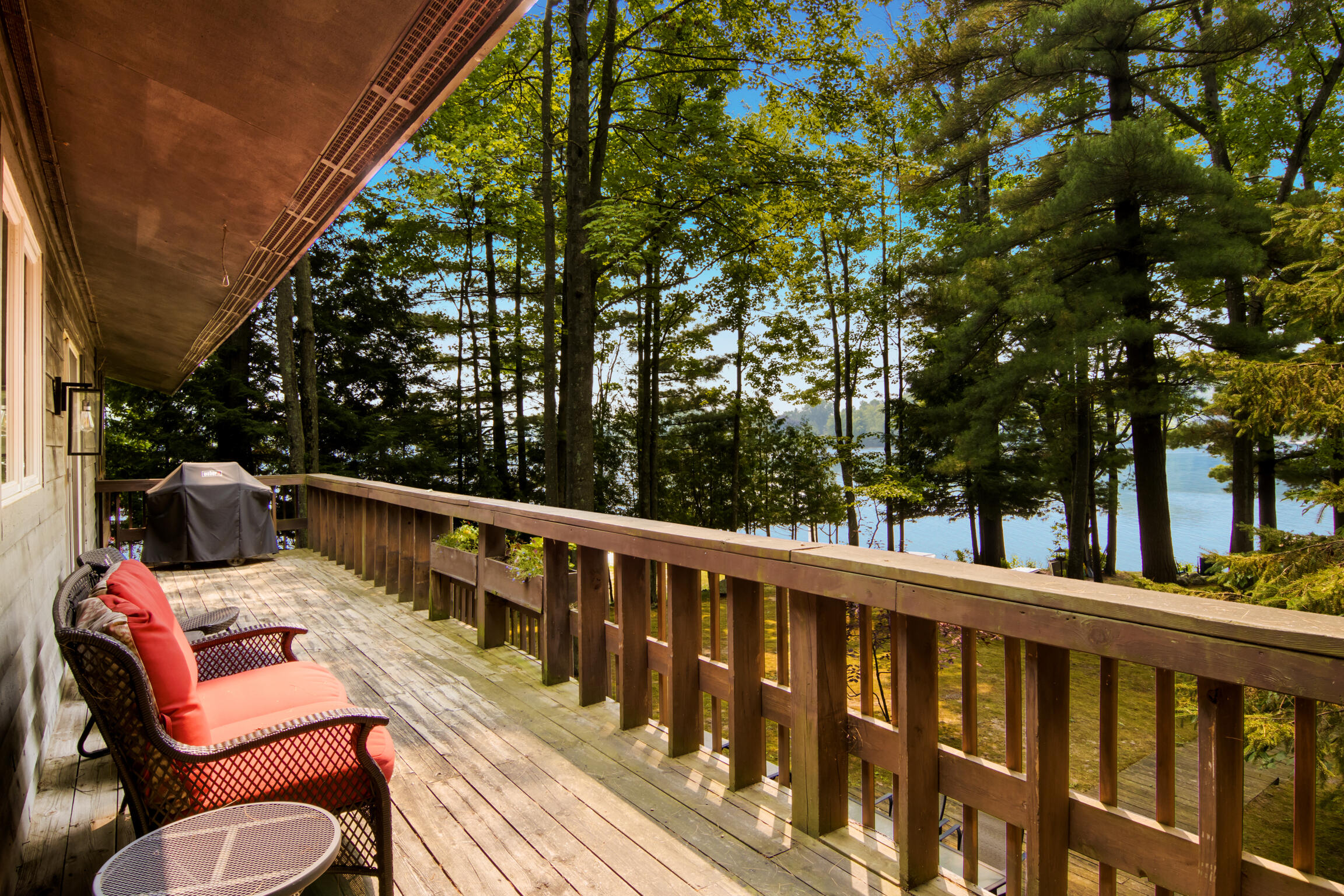 8837 Johnson Road Kaleva, MI 49645 - Photo 16 of 44 Deck off Kitchen/ Main Level