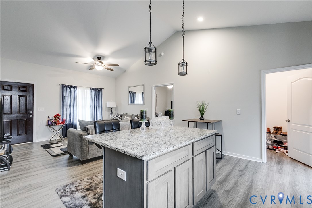 10525 Amelia Springs Road Jetersville, VA 23083 - Photo 15 of 25 a view of a kitchen and living room