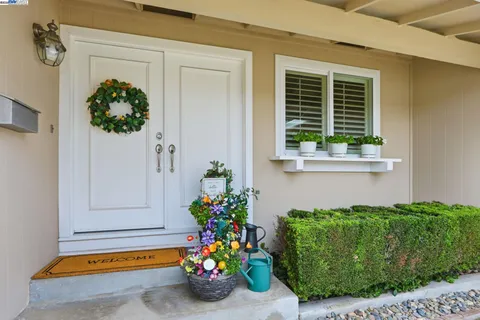 a front view of a house