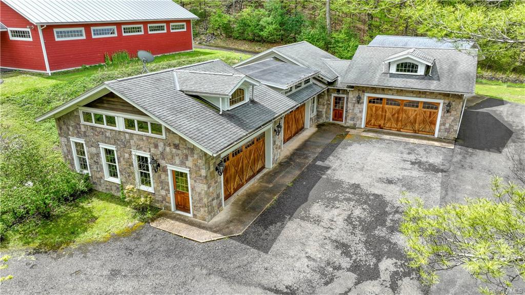 295 Krumville-Davis Corner Road Olivebridge, NY 12461 - Photo 33 of 36 a aerial view of a house with a yard