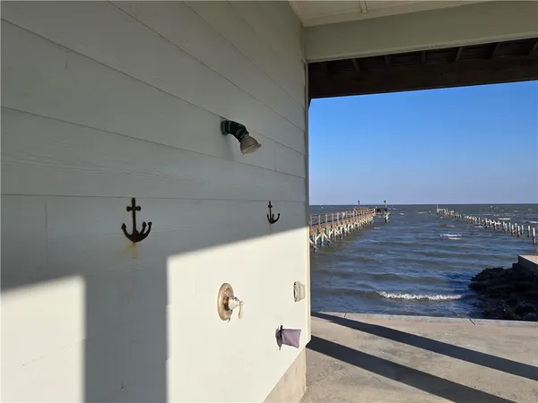 a view of ocean from a balcony