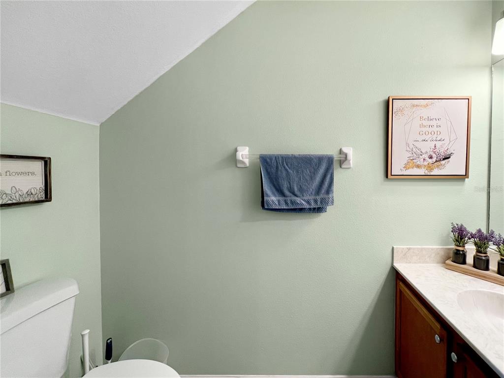 15767 Stable Run Drive Spring Hill, FL 34610 - Photo 20 of 34 a bathroom with a toilet a sink and mirror
