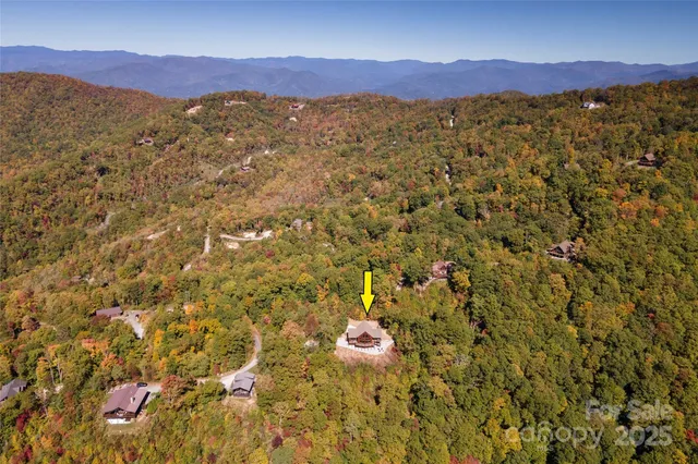 a view of city and mountain