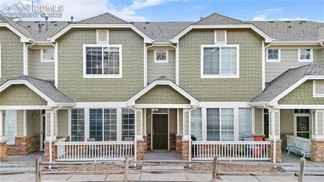 a front view of a house