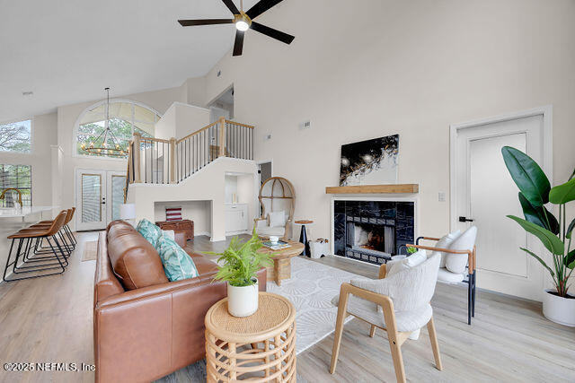2191 Birch Bark Drive Jacksonville, FL 32246 - Photo 16 of 49 a living room with furniture and a fireplace