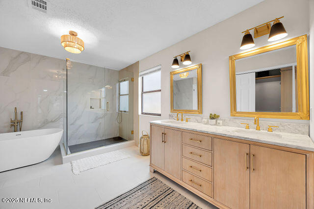 2191 Birch Bark Drive Jacksonville, FL 32246 - Photo 24 of 49 a bathroom with a sink a large mirror and a bathtub