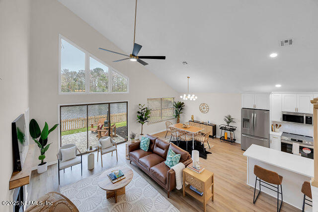 2191 Birch Bark Drive Jacksonville, FL 32246 - Photo 35 of 49 a living room with furniture a window and a flat screen tv