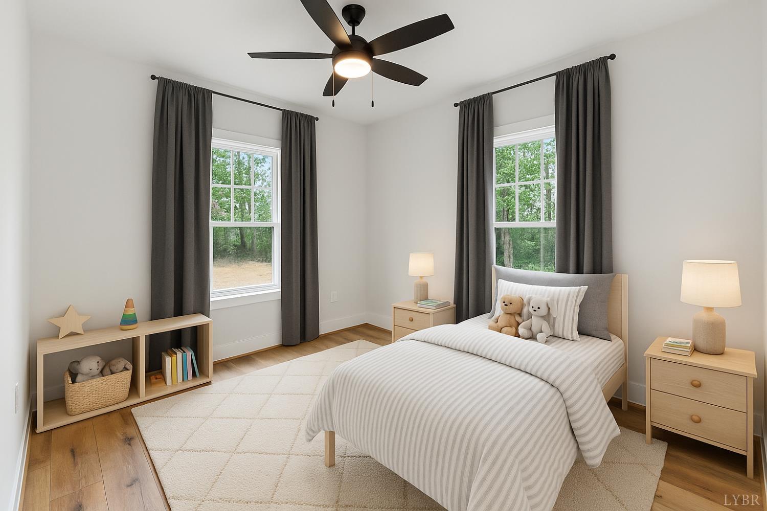 594 Community Road Dillwyn, VA 23936 - Photo 8 of 49 a bedroom with a bed and a large window