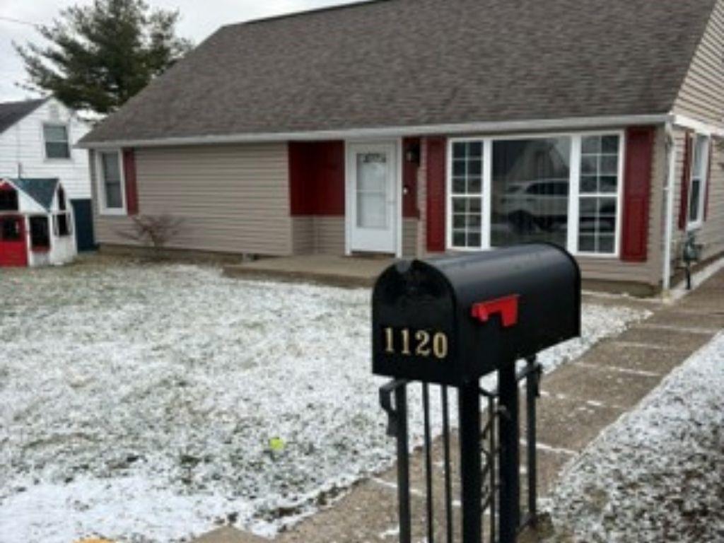 a front view of a house