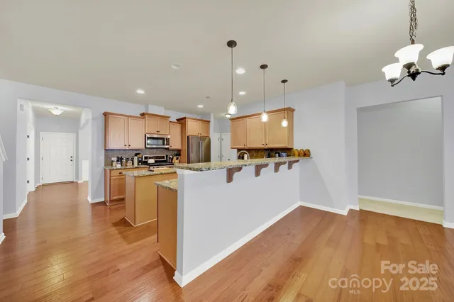 a view of a dining room and livingroom