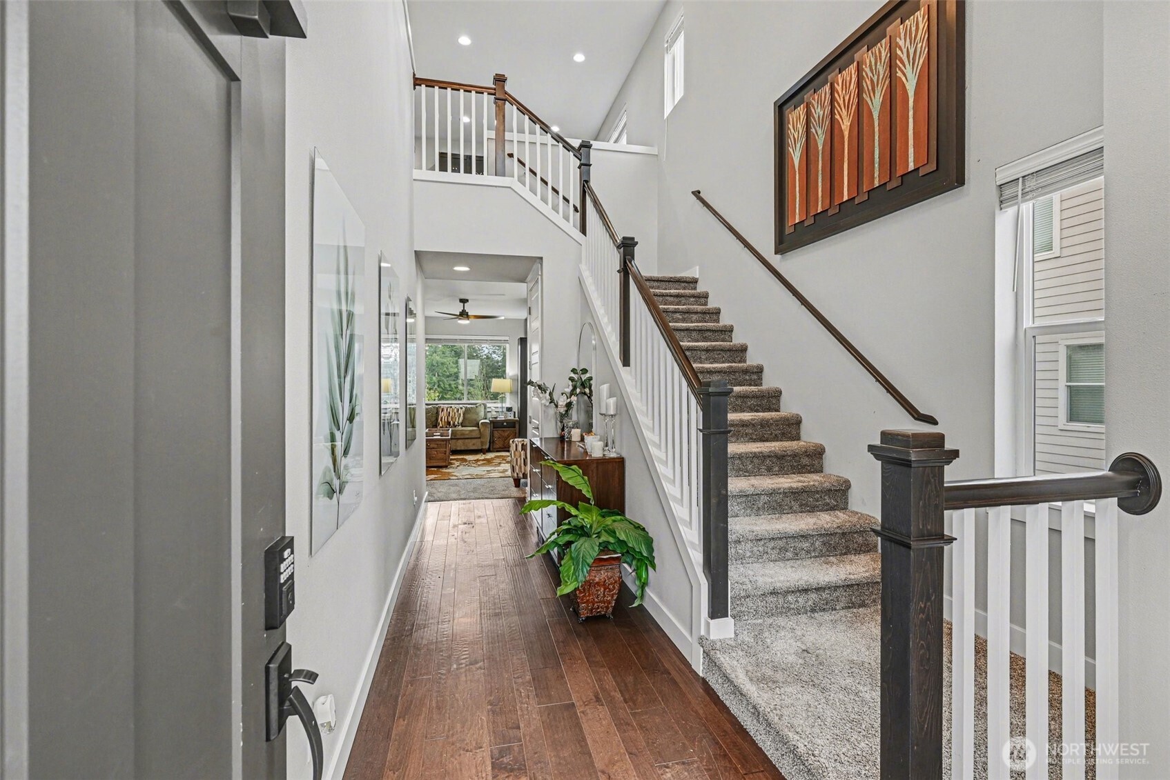 9779 Prospect Place Gig Harbor, WA 98332 - Photo 4 of 33 a view of entryway and hall with wooden floor