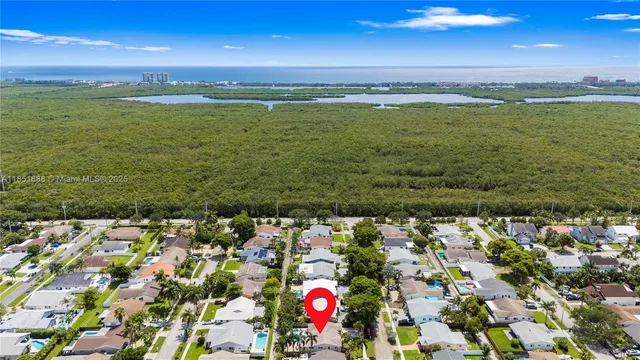 a view of an ocean and beach