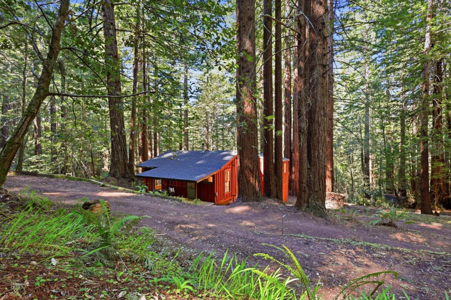 155 Native Sons Road Woodside, CA 94062 - Photo 7 of 42 a backyard of a house with barbeque oven