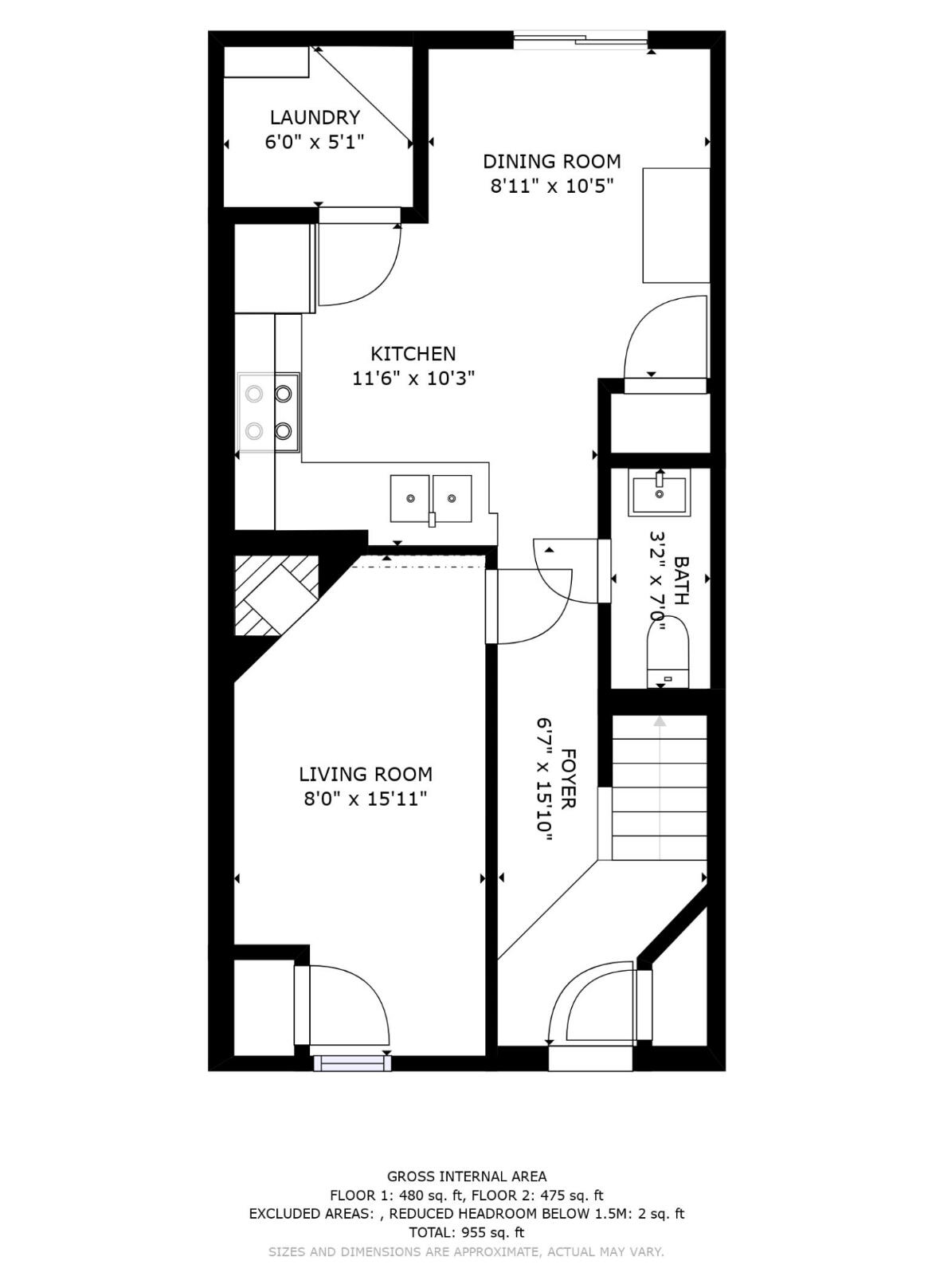 154 Rahway Road, Unit H Goose Creek, SC 29445 - Photo 34 of 34 Floor plan