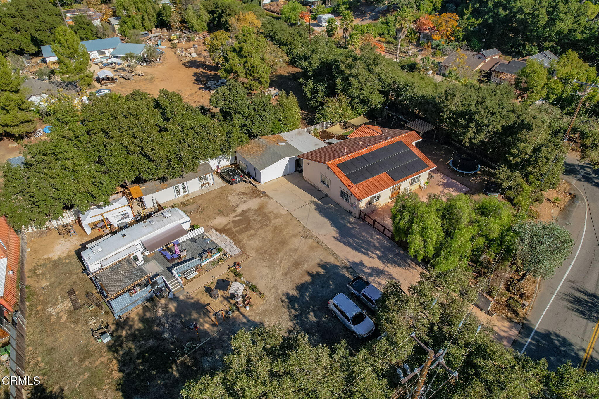 717 West Villanova Road Ojai, CA 93023 - Photo 31 of 33 an aerial view of a house with a yard