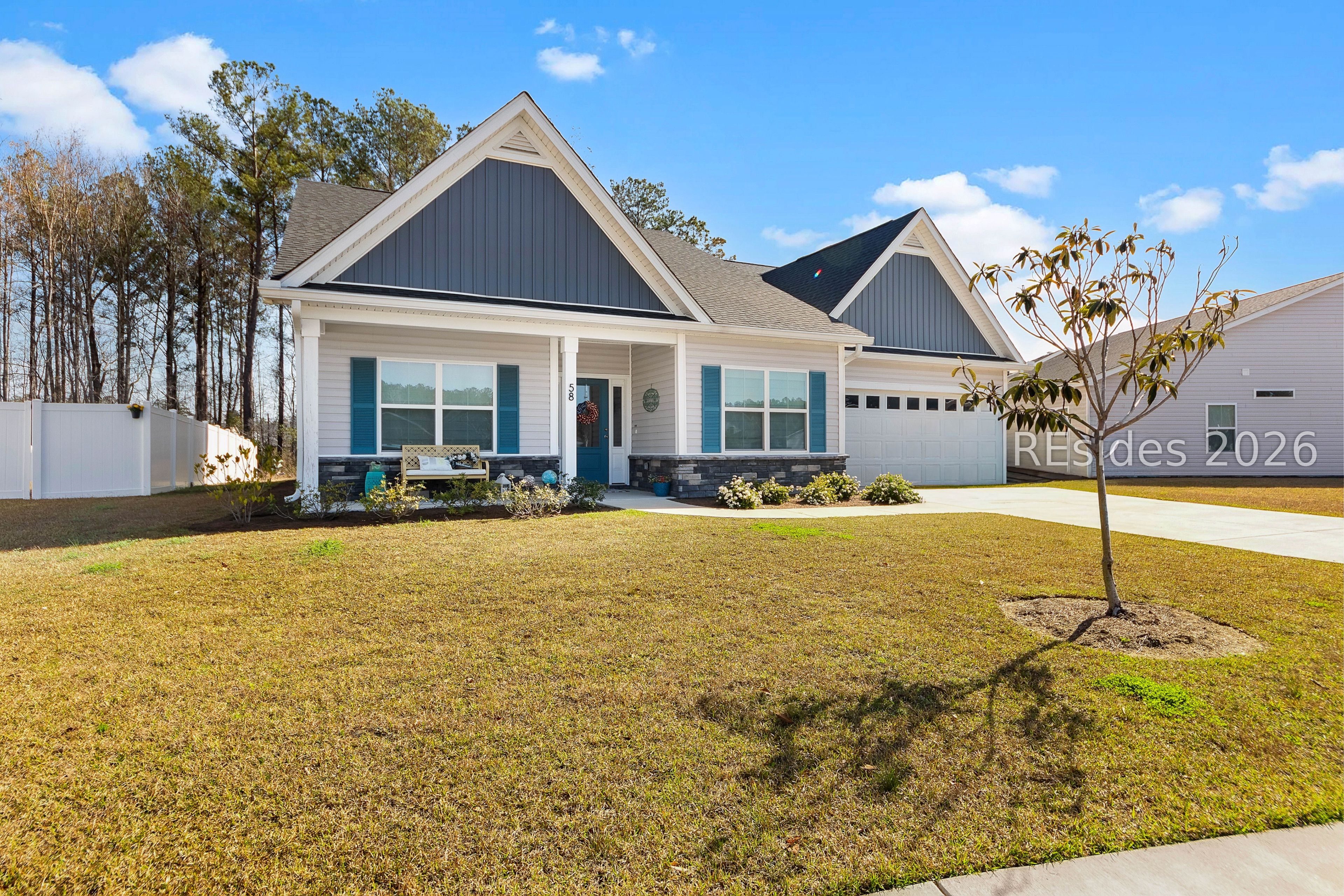 58 Banner Lane Ridgeland, SC 29936 - Photo 2 of 32 Welcoming front porch with upgraded stone front