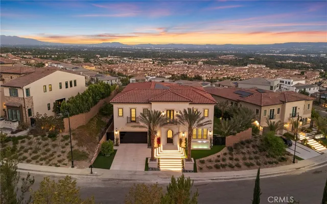 a view of a city with tall buildings
