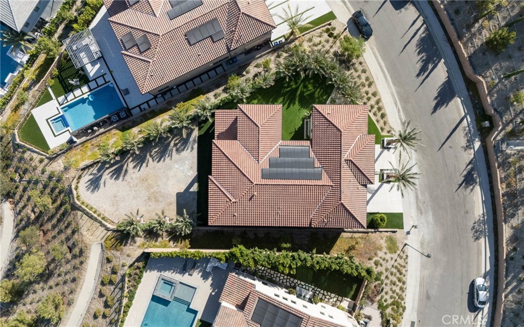 20448 Liverpool Way Porter Ranch, CA 91326 - Photo 60 of 60 an aerial view of a house with a yard